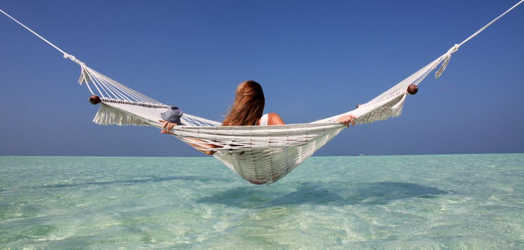 Peaceful beach relaxation